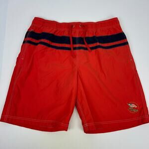 Vintage Ralph Lauren Polo Jeans Company Board Shorts Swim Trunks Red XL X-Large